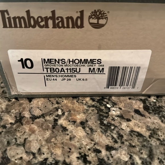 Timberland canvas groveton mock toe chukka grey NIB 10
